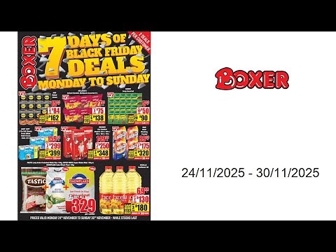 Boxer specials - GP Black Friday - 24/11/2025 - 30/11/2025