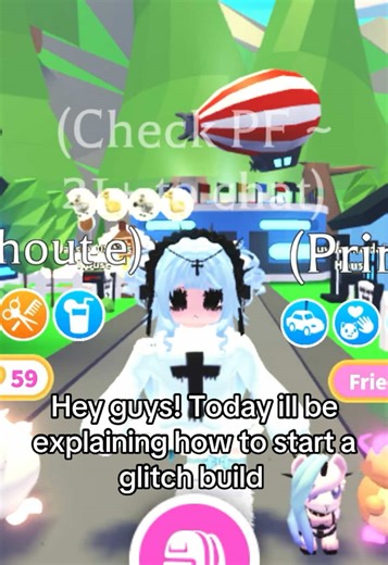 How to start glitch build tutorial #glitchbuild #adoptme #adm #roblox #tutorial