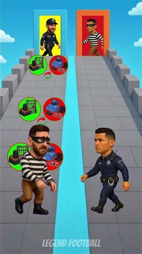Robber Ronaldo 🕵️‍♂️ vs Policeman Messi 👮‍♂️ 🚨