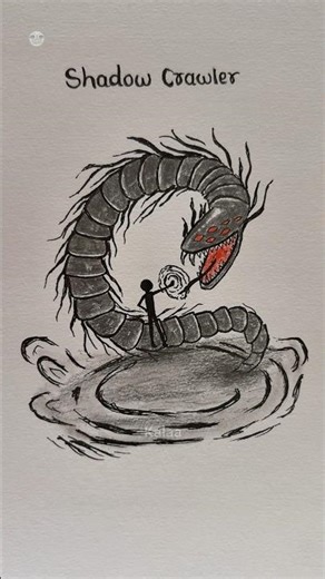 How to draw stickman with (shadow crawler & portal activation) #shorts #tutorial #howtodraw #fyp