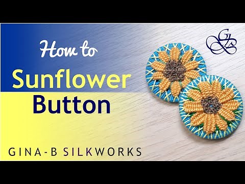 How to make a sunflower button / tutorial
