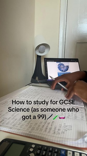How to study for GCSE science #gcse #science #biology #chemistry #studytok