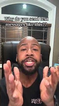 Why do y’all send text messages like this??