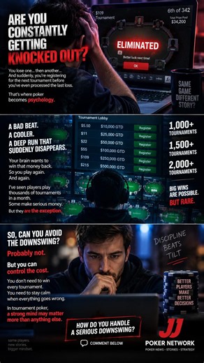 Are You Constantly Getting Knocked Out of Online Poker Tournaments? #pokertips #pokerstrategy #poker