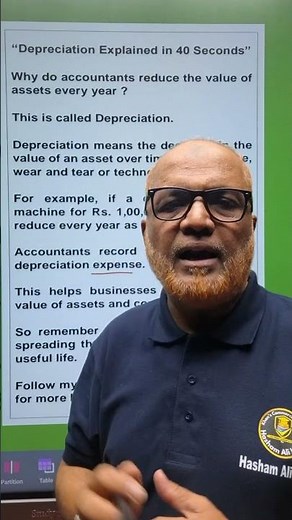 What is Depreciation ? I Explained in 40 Seconds I Accounting Basics I #shorts I #education I