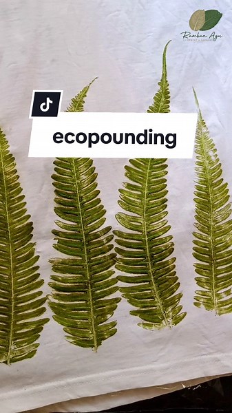 Pewarna Alami EcoPrint: Hasil Menggunakan Daun Pakis