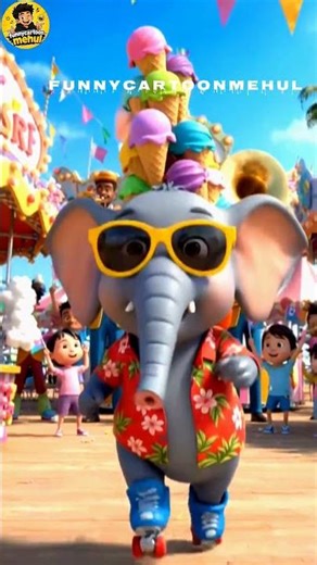 Can an Elephant Balance This Much Ice Cream? 🍦😂 | Animation Comedy