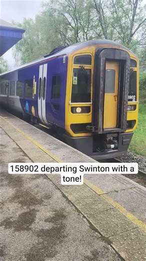 Northern class 158 departing Swinton #train #railwaycontent #trainspotting #class158