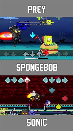 FNF Prey But SpongeBob vs Sonic: The Ultimate Challenge! #fnfmods #spongebob #sonic
