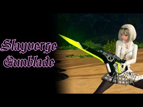 【PSO2NGS】Slayverge Gunblade / スレイヴァージスラッシュ Camo Showcase