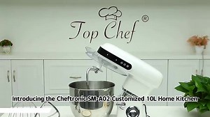 Cheftronic High Power 2200W 10L Food Mixers for Bakery Dough Mixer Mixing Stand Mixer Kitchen Robot