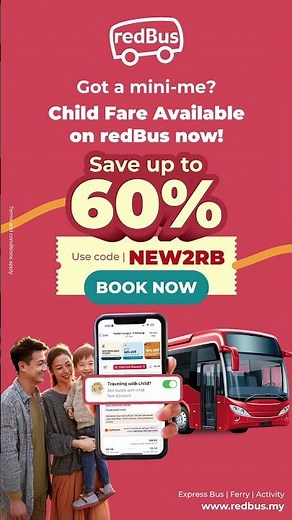 Save 60% on Bus Tickets!
