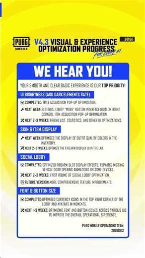 PUBG MOBILE | Visual & Experience Optimization