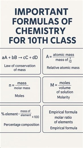 Science 🧪 #learning #science #formula #chemistry #10thclass #learning #learnwithfun #yt #youtube