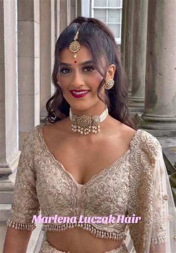 Elegant Bridal High Ponytail Tutorial for Pakistani Weddings