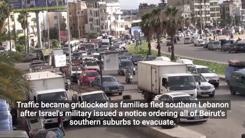 Southern Lebanon residents rush to flee homes as Israel pounds Beirut with bombs