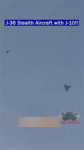 China’s J-36 Sixth-Generation Stealth Jet Spotted With J-10