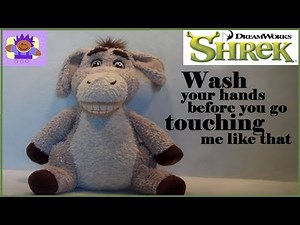 2007 DreamWorks Shrek the Third Talking Donkey Plush toy