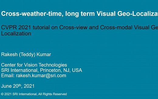 CVPR 2021 Tutorial | 跨时间视觉几何定位