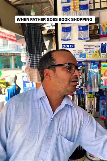 When Father Goes Book Shopping — funny dad bookstore moment