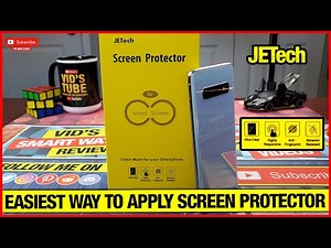 The easiest way to apply screen protector JETech!