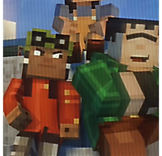 Minecraft Story Mode Art: Axel and Olivia