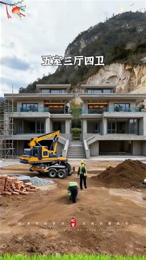 The two brothers built their house like this, a row house design. #RuralSelfBuildingHouse #Bluepr...