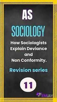 How sociologists explain deviance and non-conformity | Revision Series # 11