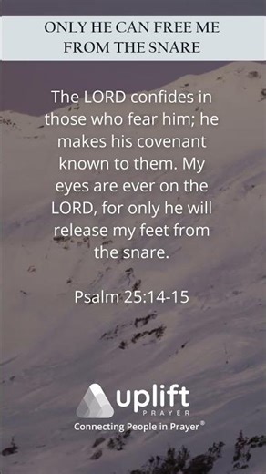 FREED BY HIS GUIDANCE – Daily Devotional | Psalm 25:14-15