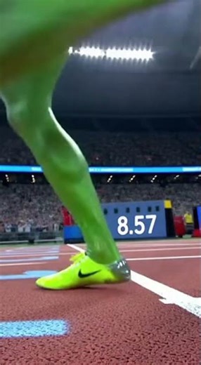 Alien Runs 8 57s 100m Dash Then Can't Believe It 🤯