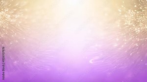 Soft backlit glow with rose gold to lavender gradient video with champagne bokeh and light particles and constant movement Stock Video