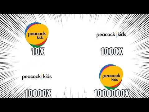 Peacock Kids Logo Intro Getting 1000000X Fast