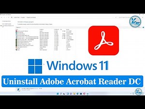 ✅ How To Uninstall Adobe Acrobat Reader DC in Windows 11