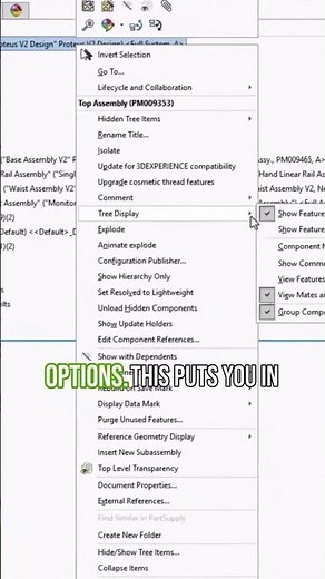 Customize Your SOLIDWORKS Tree in FD03! #solidworks2025 #FD03