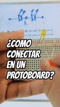 🤔Cómo conectar en un PROTOBOARD? #ingenieria #arduino #protoboard #electronica