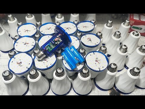 How to make charging bulb (Ac DC bulb making for factory)
