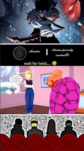 Naruto squad reaction on android 18 x master roshi😁😁😁