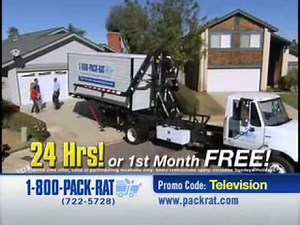 1-800-PACK-RAT Portable Storage & Moving Commercial