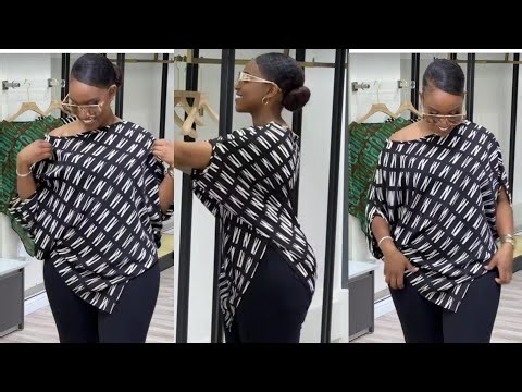 STYLISH TRIANGULAR BUBU TOP [cutting & sewing]