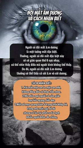 Mắt Âm Dương: Cách Nhận Biết và Hiểu Rõ Về Đôi Mắt Âm Dương