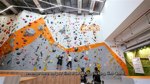 Zero rock climbing 🧗‍♂️ experience is welcome at Climb Central SAFRA Choa Chu Kang, where the experts will guide you through the fundamentals. Watch our video on the climbing safety checklist to get you started! Read more: https://bit.ly/3AgF1DK #eNSMAN | SAFRA