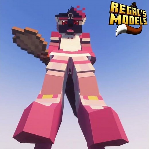 Maid Wolf Commission #minecraft #minecraftanimation