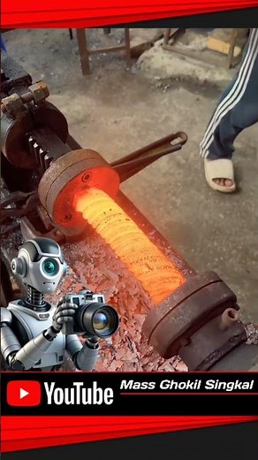 The metal fabrication machine is used to create custom metal designs😱 #shortvideo #fypシ#hardwork