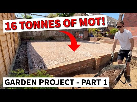 DIY Patio Build | Removing Pond & Laying Type 1 MOT Sub Base