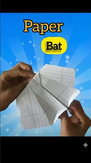 easy paper bat🦇💥