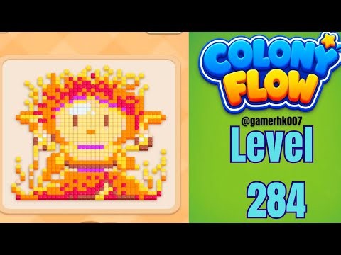 Colony Flow Level 284 hard level Walkthrough Solution