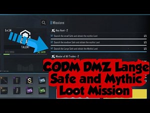 CODM DMZ Search the Large Safe and obtain the mythic Loot Task Complete