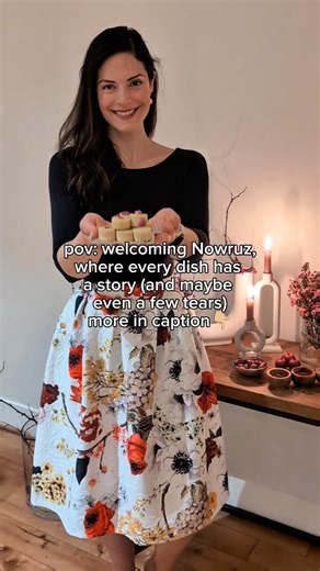 The vibes around Nowruz? Unmatched ✨ The haft-seen isn’t just a gorgeous table. It’s packed with meaning, stories, and traditions passed down for generations. It’s made up of 7 symbolic items, all starting with the Farsi letter “S,” and each one has its own special vibe: Sabzeh (sprouts): rebirth and growth Seer (garlic): good health Senjed (dried oleaster fruit): love Samanu (sweet wheat pudding): sweetness Serkeh (vinegar): aging and patience Seeb (apple): beauty and health Somāq (sumac): sunr