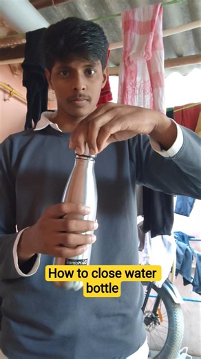how to close water bottle 🔥#shorts #funny