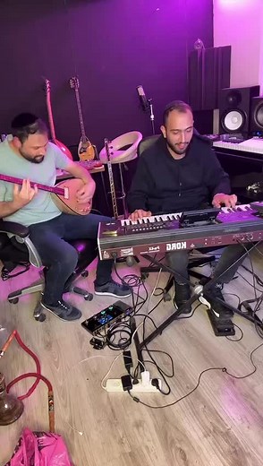 Music Collaboration Featuring KORG Keyboard and String Instrument